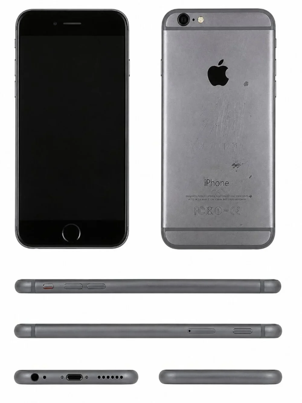 Apple iPhone 6 64GB Black Unlocked #7CD